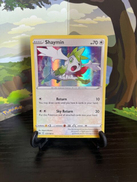 Preços baixos em Jogos de cartas colecionáveis individuais Shaymin Pokémon  TCG ultra raros em inglês