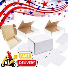 White Compact Packing Shipping Postal Strong Single Wall Cardboard Die Cut Boxes