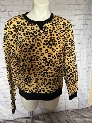 Moschino Underwear leopard print sweatshirt NWT SZ XL - Изображение 1 из 4