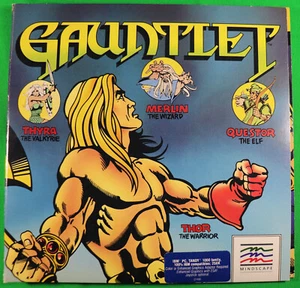 Guantelete - Mindscape 1985 IBM PC, Tandy - Disco de 5,25", Caja plegable, Manual - Imagen 1 de 6