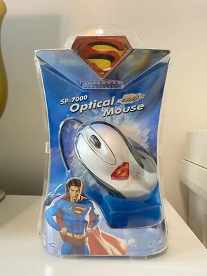 SP-7000 DC Superman Returns Optical Wired Mouse NEW RARE 800dpi - Image 1 of 4