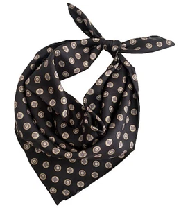 Men's 100 Silk Scarf Twill Dot Paisley Business Suit Cravat Bow tie - Picture 1 of 13