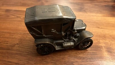Banthrico Inc Chicago 1908 Buick Brass Car Bank Fenton MO - Image 1 of 4