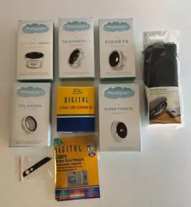 Photojojo for iPhone & Android Complete 5 Lens Series w/Storage Bag Cleaning Kit - Photo 1 sur 16