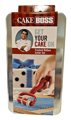 CAKE BOSS Bakeware Fondant Ribbon Cutter Set NEW Baking - Image 1 of 4