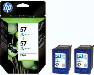 Original HP 57 2er Pack C9503AE Multipack Tiintenpatronen tricolor farbig - Bild 1 von 1