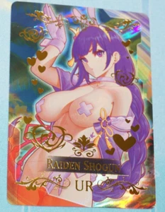 Raiden Shogun Genshin Impact Goddess UR Foil Bikini Swimsuit Waifu Card - Picture 1 of 3