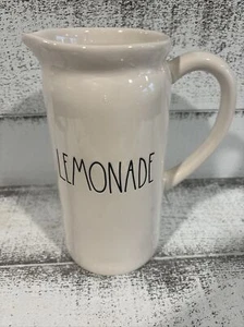 Rae Dunn White Lemonade Pitcher Artisan Collection By Magenta 9 Inches - Picture 1 of 7