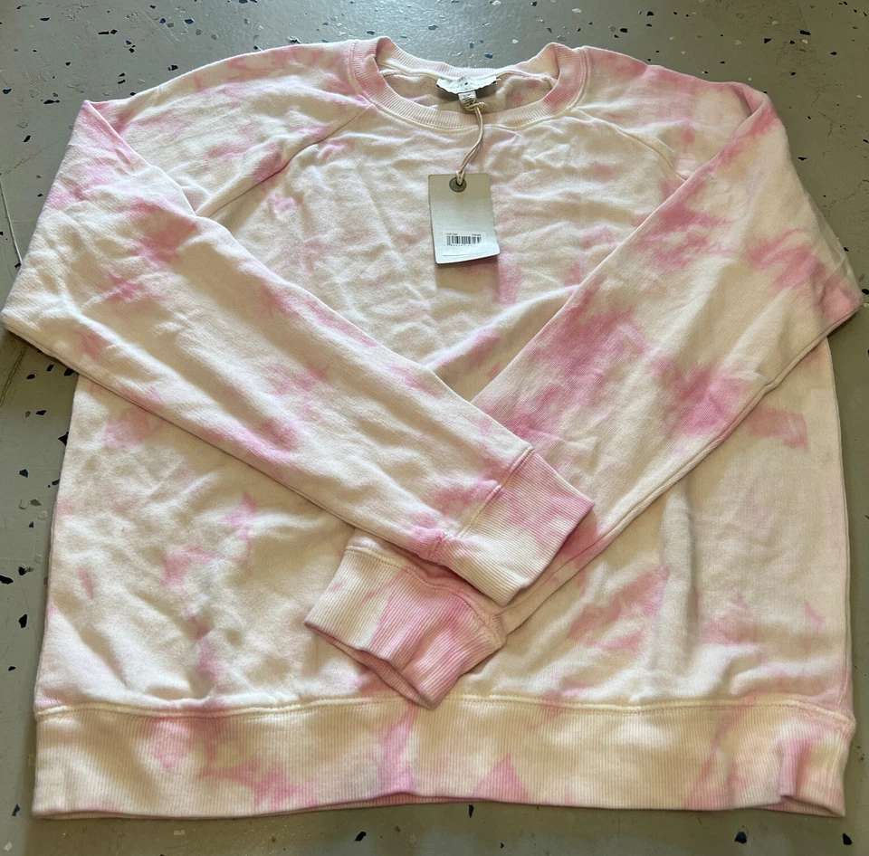 Lucky BRAND Women's Sweatshirt Sweater Top Tie Dye Pink Small 7wp7095