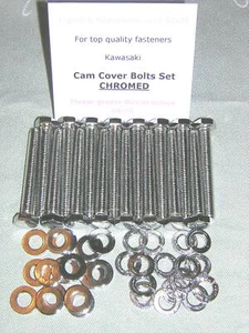 Kawasaki Z1/Z900/Z1000 - Cam Cover Bolt Set - Hex Head Version - CHROME - Picture 1 of 2