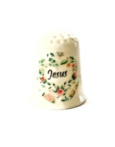 Jesus Christ Christian Collectible Thimbles Decorative Handmade - Picture 1 of 2