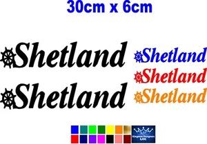 Calcomanía/vinilo Shetland 30 cm para barcos - Imagen 1 de 3