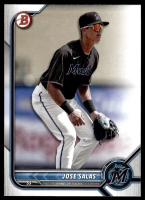 Jose Salas 2022 Bowman Prospects Rookie Prospect Card #BP-30 Miami Marlins - Image 1 of 2