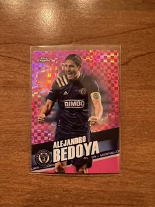 2022 Topps Chrome MLS #34 Alejandro Bedoya PINK X-FRACTOR Philadelphia Union - Picture 1 of 2