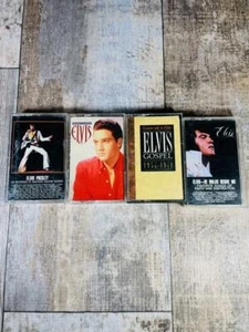 Vintage Elvis Presley Cassette Tapes 4 Each All Play Free Shipping - Bild 1 von 4