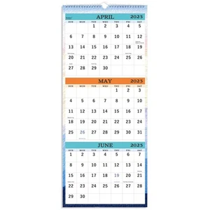 2025-2026 Wall Calendar - April 2025 - July 2026, 3-Month Display Vertical Ca... - Picture 1 of 7