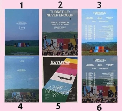 Turnstile – The Never Enough 2025 Tour Poster, Vibrant Concert Art Print for Fan - Image 1 of 4