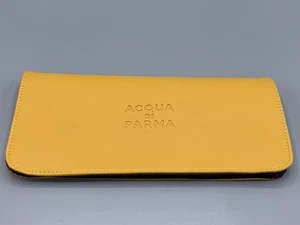 ACQUA DI PARMA Amenity Kit Etihad Airlines Schutzhülle Etui gelb Kunstleder leer - Bild 1 von 3