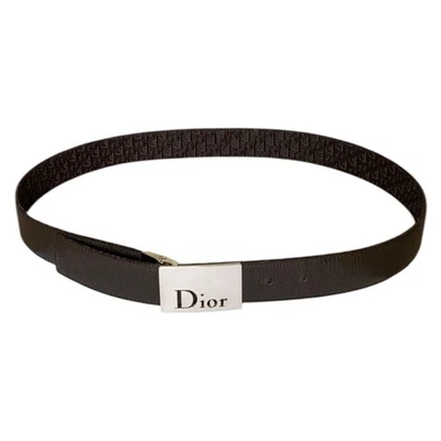 Authentic Christian Dior unisex reversible 90 cm 36 inch brown trotter Belt - Image 1 of 4