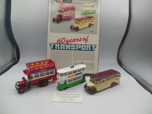 Corgi Classics C89 60 Years of Transport Thornycroft J, Bedford OB Buses & Tram - Picture 1 of 14