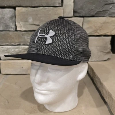 UNDER ARMOUR Jóvenes Niños Tejido Torcido Snapback Sombrero Gris Plata Acento en Logo Foto 1 de 4