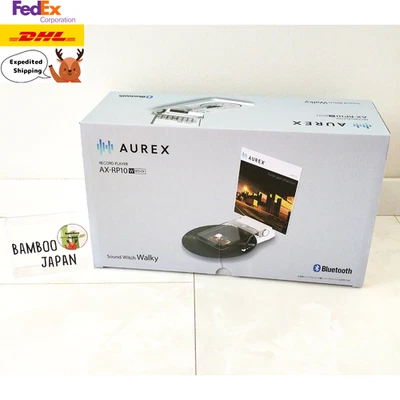 AUREX AX-RP10 Record Player Bluetooth USB Rechargeable 33/45 RPM Portable NEW - Image 1 of 4