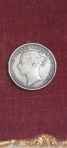 1839 VICTORIA young Head Silver One Schilling Coin - Picture 1 of 14