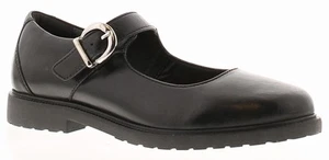 Hush Puppies Womens Shoes Work School Verity Leather Buckle black UK Size - Picture 1 of 6