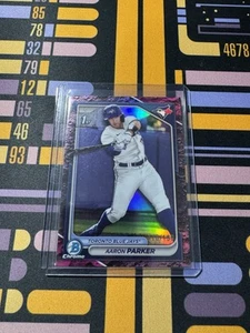 2024 Bowman Draft Chrome Fuchsia Lunar Refractor /199 Aaron Parker #BDC-160 - Picture 1 of 3