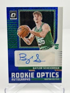 2024-25 PANINI DONRUSS OPTIC BAYLOR SCHEIERMAN RC 01/24 BLUE CHOICE OPTICS AUTO - Picture 1 of 2