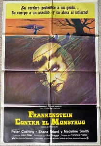 FRANKENSTEIN & THE MONSTER FROM HELL Hammer monster horror org movie poster 3436 - Picture 1 of 1