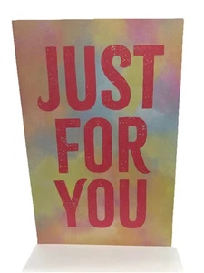 Birthday Greeting Card- Blank Inside- Just For You - Picture 1 of 3