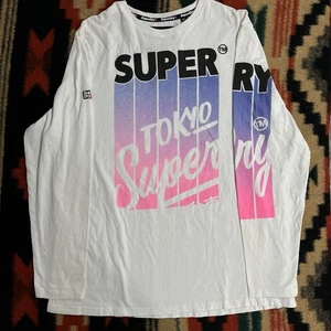 Superdry Sudadera Gráfica Cuello Redondo Hombre’s 2XL Japón Everyday Casual Pullover - Imagen 1 de 9