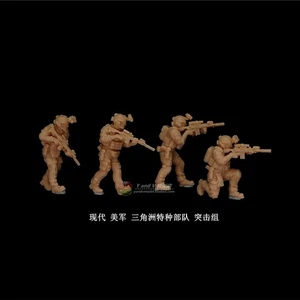 3D printed 1/72 Modern US "Delta Force Combat Assault team" 4 man group model - Picture 1 of 3