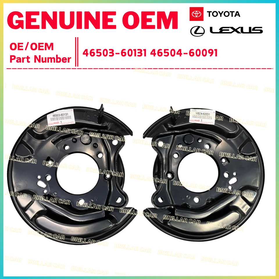 JUEGO DE 2 PLACAS DE FRENO DE ESTACIONAMIENTO ORIGINALES TOYOTA 4RUNNER FJ CRUISER GX460 GX470 Foto 1 de 1