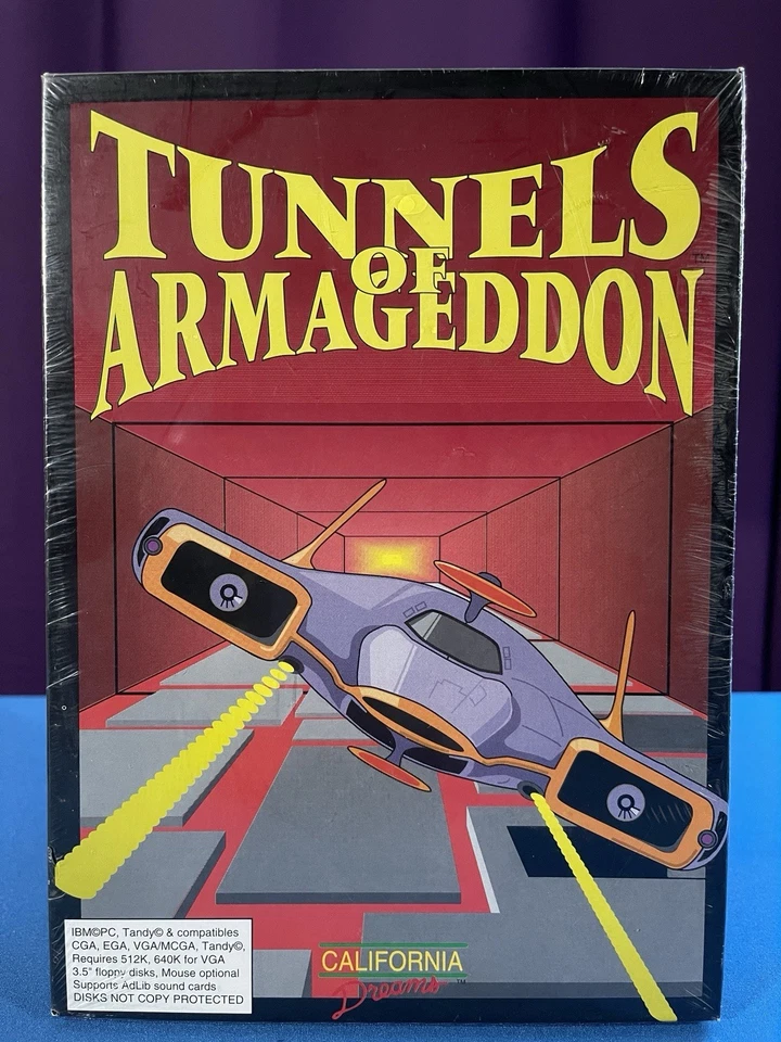 Tunnels of Armageddon Big Box PC IBM Tandy 3.5" Computer Game California Dreams - Image 1 of 4