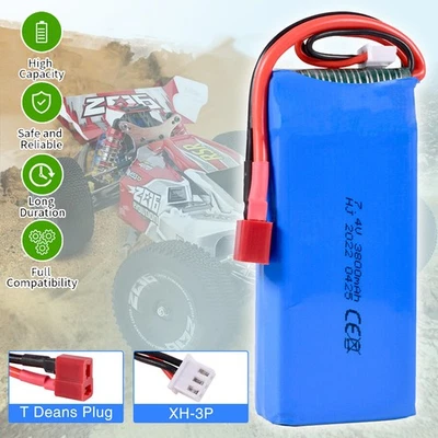 7,4V 3800mAh Li-Ion Akku RC Wiederaufladbarer Li-Ion Batterie Pack für Wltoys 2S - Bild 1 von 4
