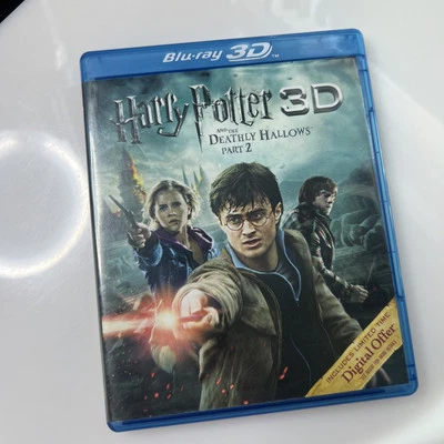 Harry Potter and the Deathly Hallows Part 2 (Blu-ray + 3D, 2011, 2-Disc Set) - Image 1 of 4