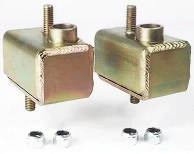 NEW 1979 - 1983 And 1993 MUSTANG SOLID MOTOR MOUNTS PAIR FORD  V8 ZINC PLATED - Image 1 of 4