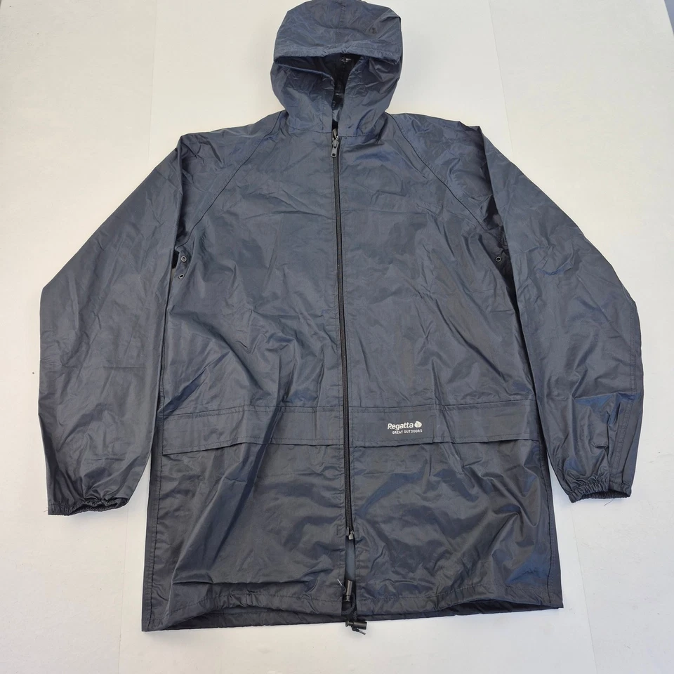 REGATTA Jacket Small Blue Men's Waterproof Hooded Outerwear - Image 1 of 4