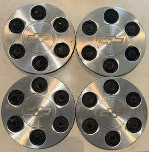 Chevy Chevrolet GM 6 Lug Center Wheel Hub Set/4 CN9595263 16” Tahoe Silverado - Bild 1 von 8