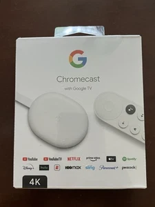 Google Chromecast con Google TV 4K UHD Media Streamer 2022 modello GA01919-US NUOVO - Foto 1 di 4