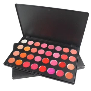 BRAND NEW SHAHANA 32 COLORS LIP GLOSS MAKE UP KIT/ PALETTE (HALAL) - Picture 1 of 4
