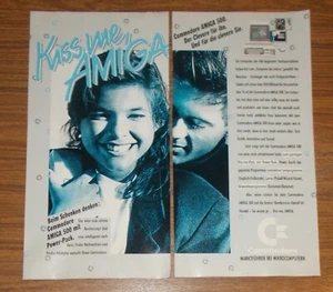 Seltene Werbung Commodore AMIGA 500 - Kiss Me, AMIGA - Power-Pack 1988 - Bild 1 von 1