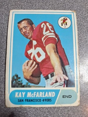 1968 Topps - [Base] #113  Kay McFarland ROOKIE 49ers Football Card z323 - Image 1 of 2