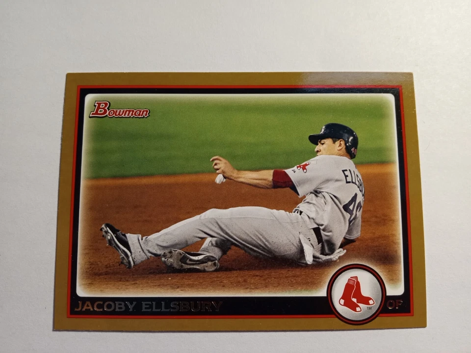 2010 Bowman Gold #188 Jacoby Ellsbury Boston Red Sox - Image 1 of 1