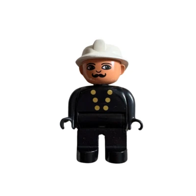 Lego Duplo Firefighter Fire Chief Fireman 2.5" Action Figure - image 1 of 4
