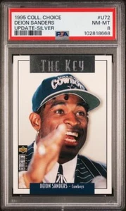 1995 Collector's Choice Update The Key #U72 Deion Sanders PSA 8 Pop 1 - 2 Higher - Picture 1 of 2