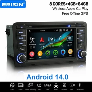 64GB Android 14 Autoradio Navi Für Audi A3 S3 RNSE-PU Carplay BT 8-Kern DVD DAB+ - Bild 1 von 23