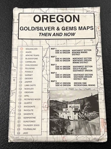 Oregon Gold/Silver and Gems Maps : Then and Now by R. N. Preston - Picture 1 of 3